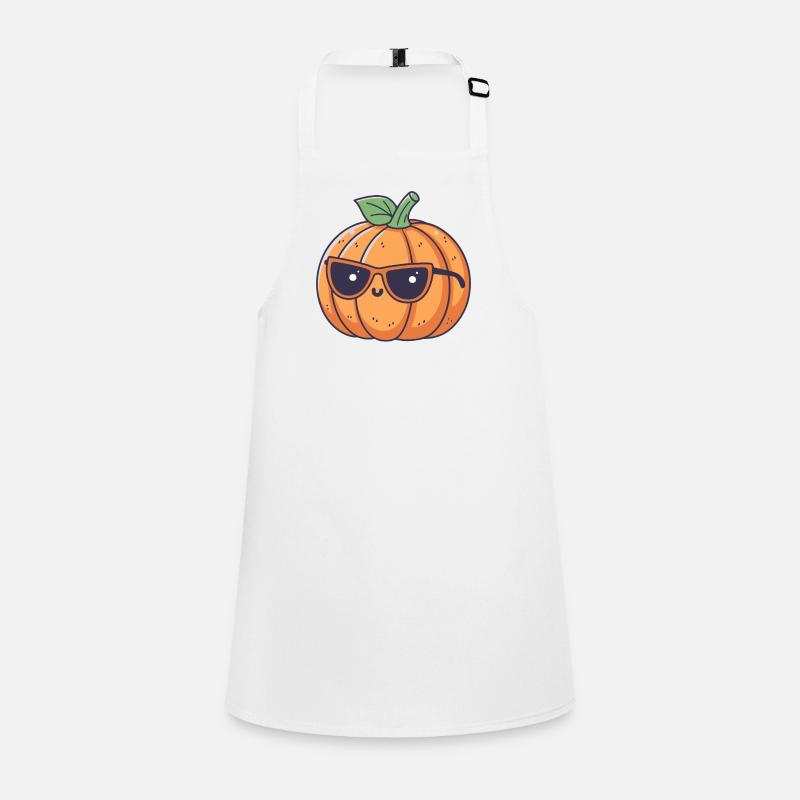 Pumpkin chic eyeglasses Children's Apron
