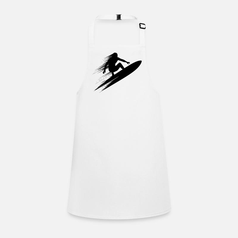 Surfeur Art Surfer Illustration Tablier Enfant