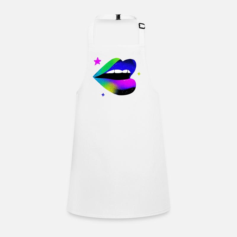 Rainbow Lip Graffiti Pop Art Children's Apron