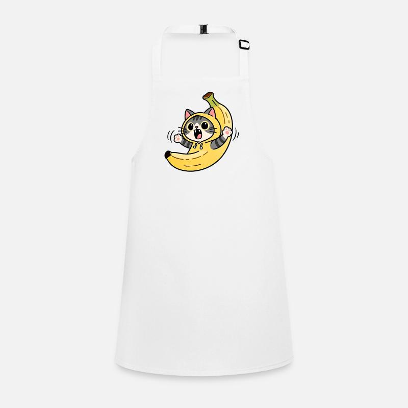 Chat Banane Kawaii Tablier Enfant