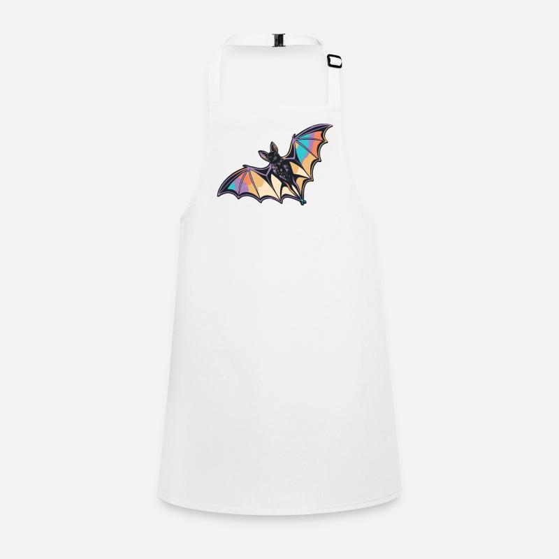 Stylized Rainbow Bat Children's Apron