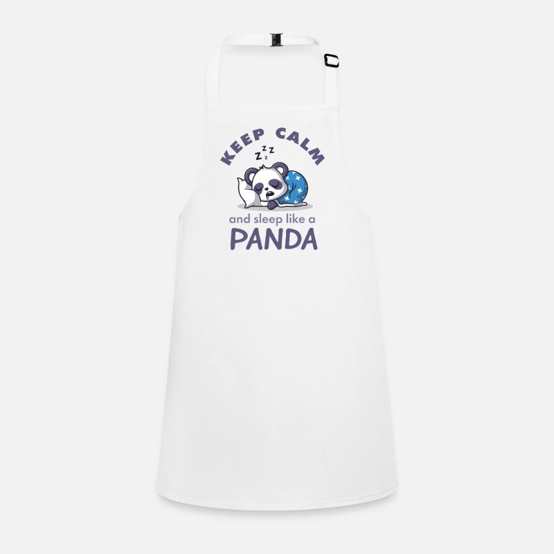 Keep Calm Panda Schlafshirt Schürze für Kinder