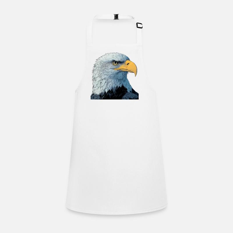 Proud and powerful realistic eagle Children's Apron