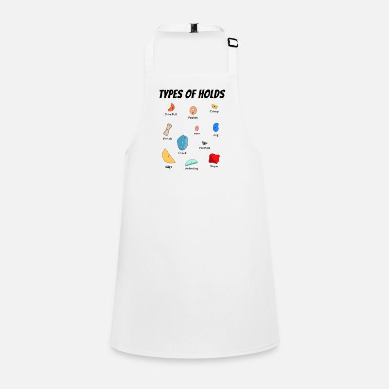 Different Climbing Holds for Bouldering Gym Children's Apron