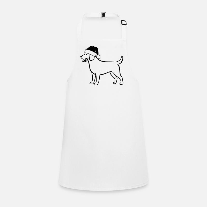 Illustration de dessin animé de chien de Noël Tablier Enfant