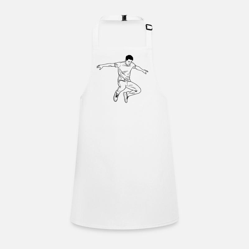 Dancing Man Line Art Children's Apron