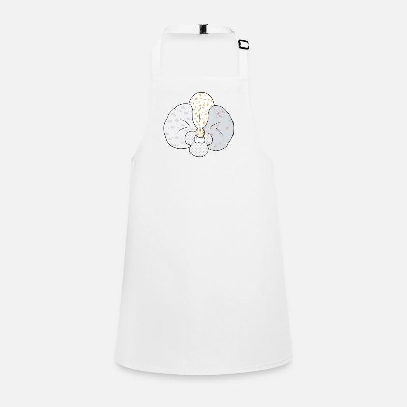 Weisse_Musterorchidee Tablier Enfant