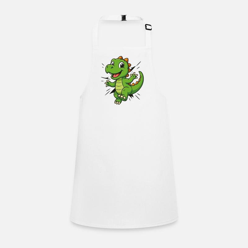 Cute Comic Dino – Kids & Dinosaur Fans Children's Apron