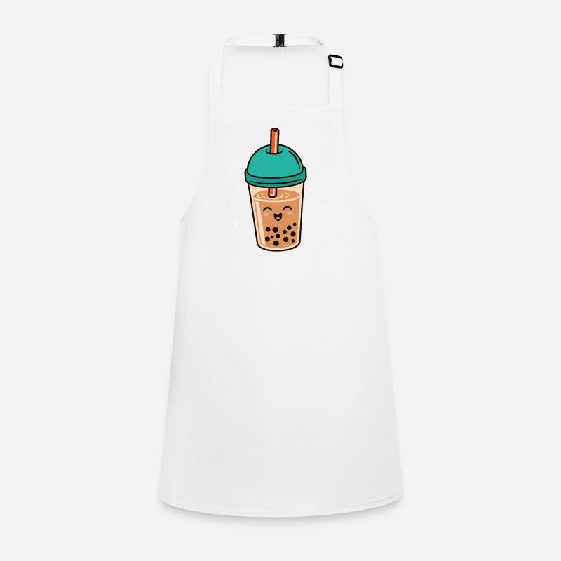 Bubble Tea Kawaii Boba Tee Milchtee Asiatisch Schürze für Kinder