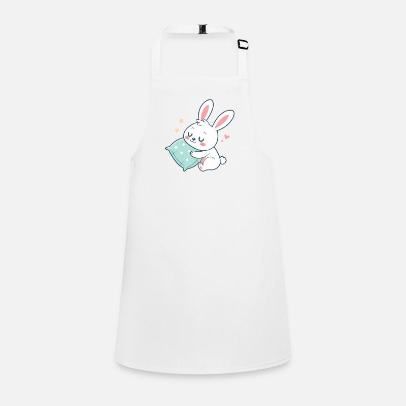 Cuddly bunny and starry pillow Children's Apron
