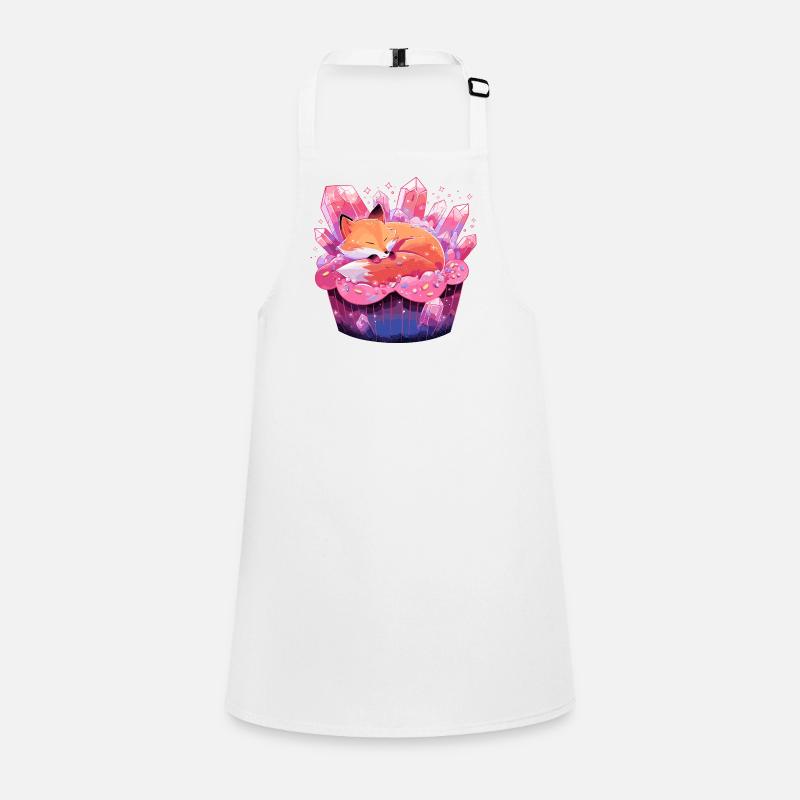 Sleeping fox in crystal cake Children's Apron
