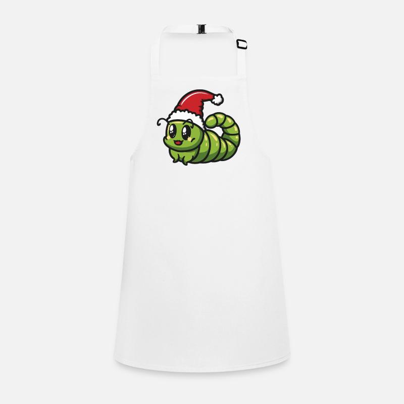 Worm Christmas Children's Apron