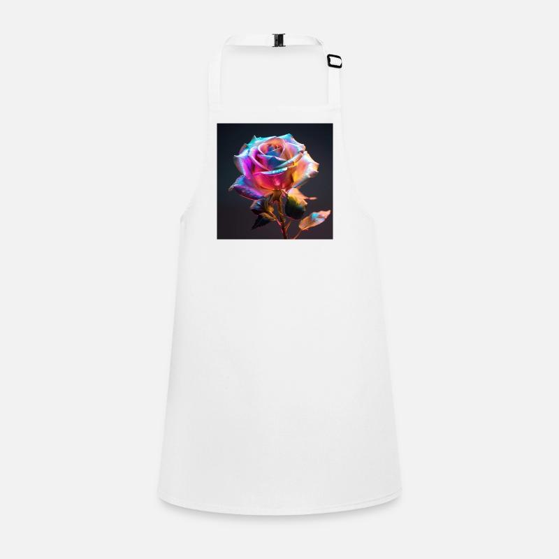 Rainbow Rose Neon Glow Children's Apron