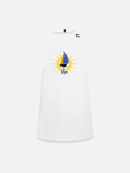 Voilier Soleil Var - Tablier Enfant - blanc - Devant