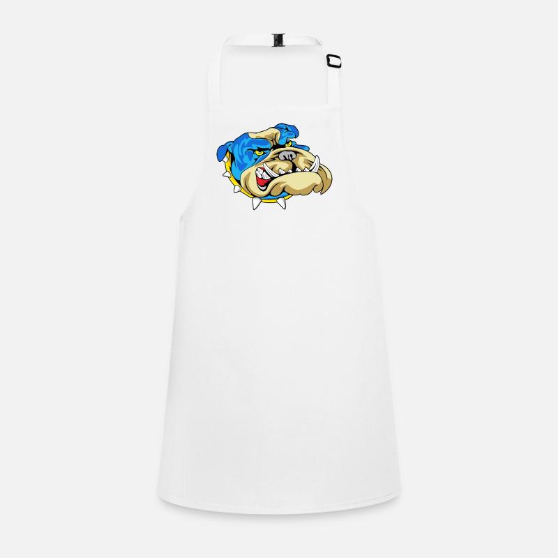 Grognement du Bouledogue Bleu Tablier Enfant