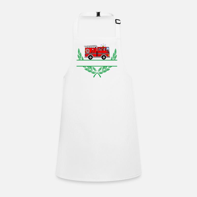 Fire Truck with Namespace Children's Apron