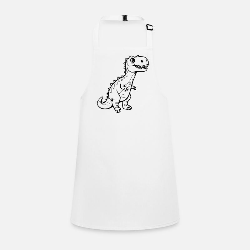 Dinosaur Black Tablier Enfant