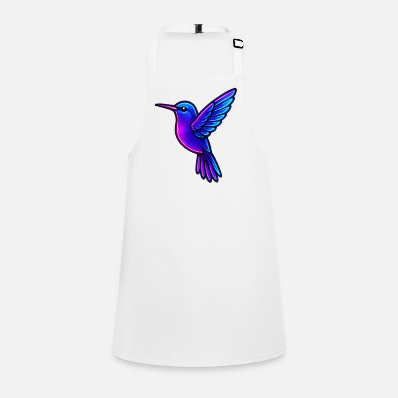 Neon Kolibri Tiere Schürze für Kinder