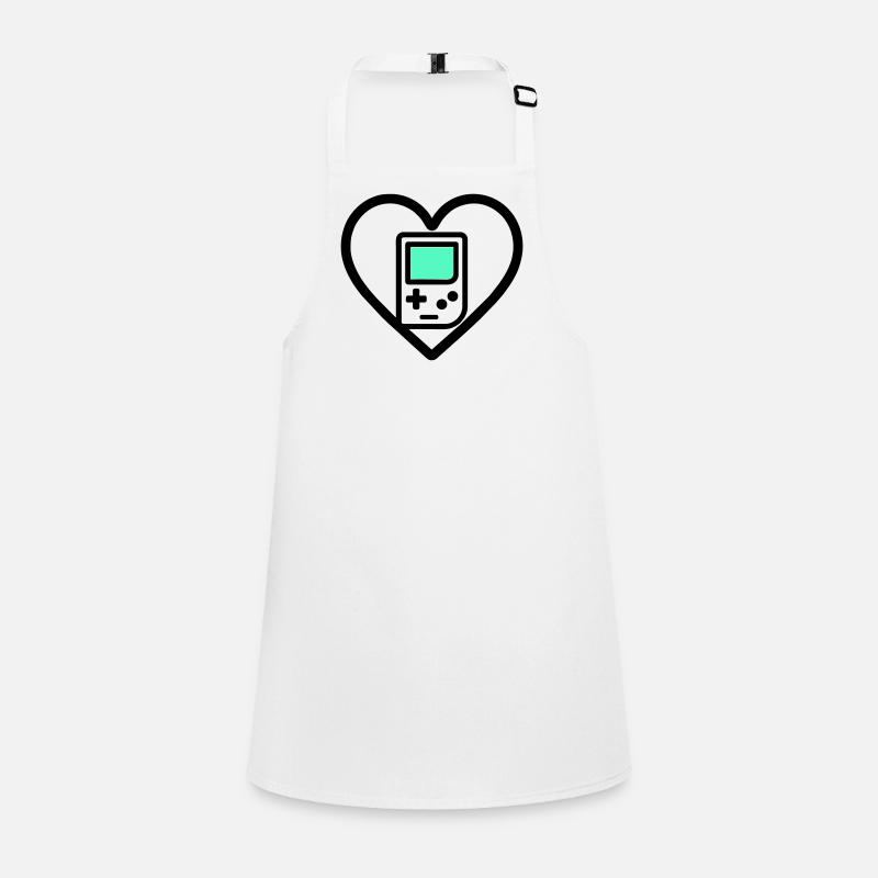 Retro Heart – Retro Handheld Console Children's Apron
