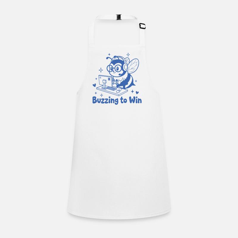 Gaming Bee on the PC Buzzing to Win Children's Apron
