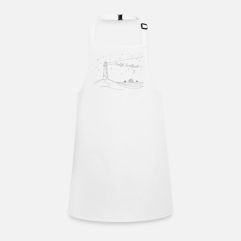 vrolijk kerstfeest, Christmas Mood Lighthouse Children's Apron