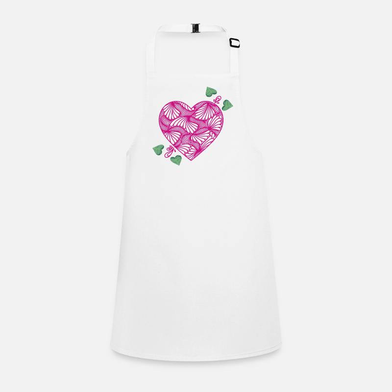 romantic heart Children's Apron