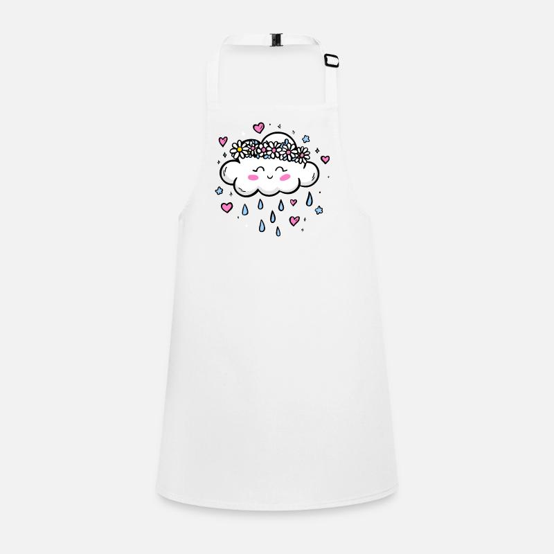 Cloud Wreath Rain Love Children's Apron
