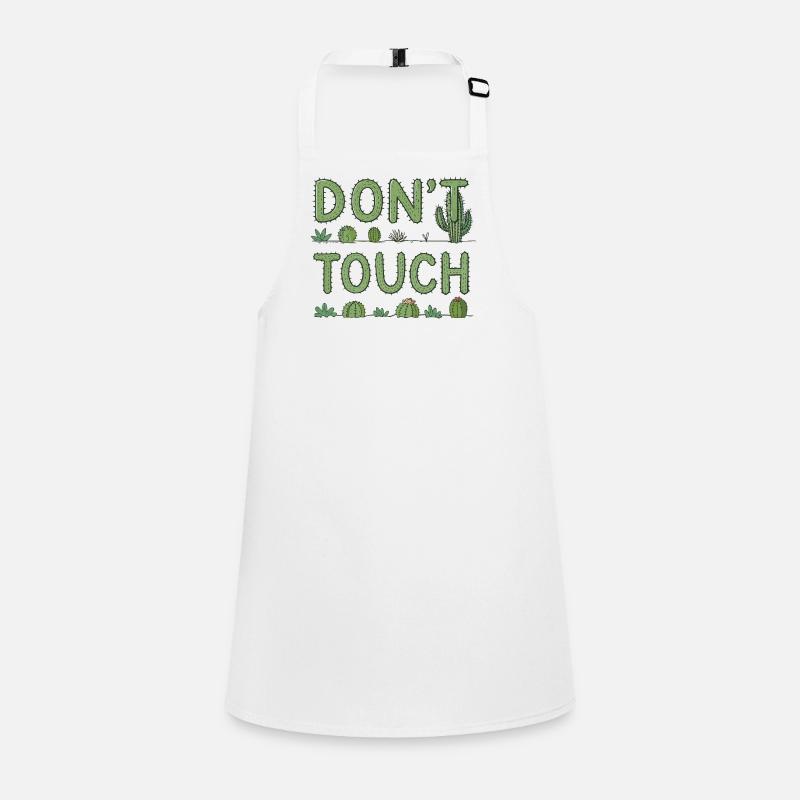 Do Not Touch — Green Cactus Children's Apron