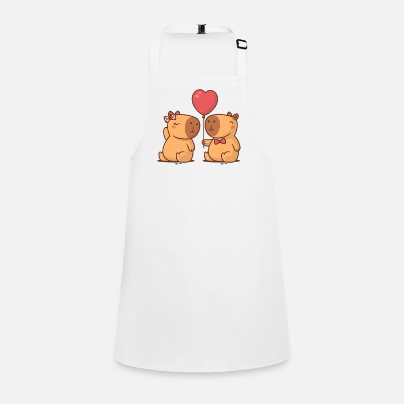 Capybara-Paar Schürze für Kinder