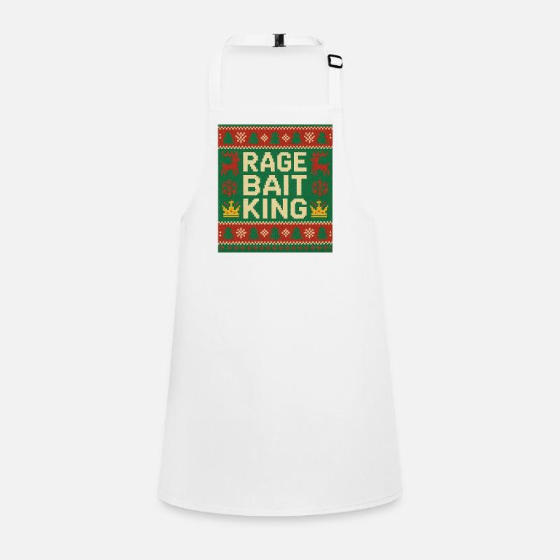 Roi de la rage Style pull moche, mème drôle Tablier Enfant