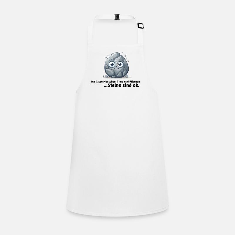 Stone, I hate people, animals and plants... Children's Apron