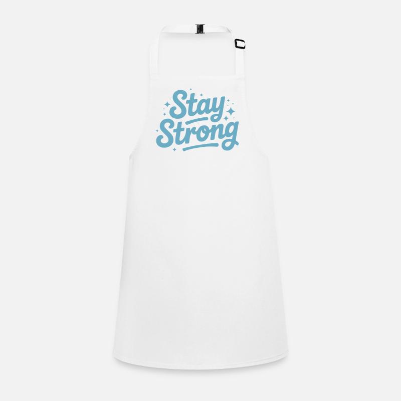 Stay Strong Script with Stars Children's Apron