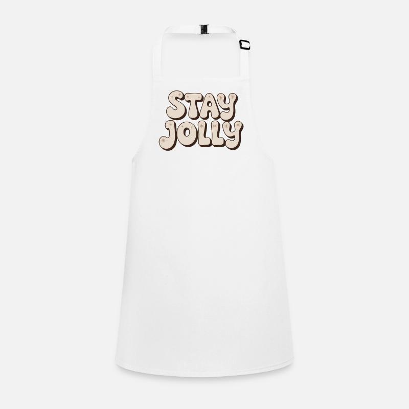 Stay Jolly Retro Typeface Children's Apron