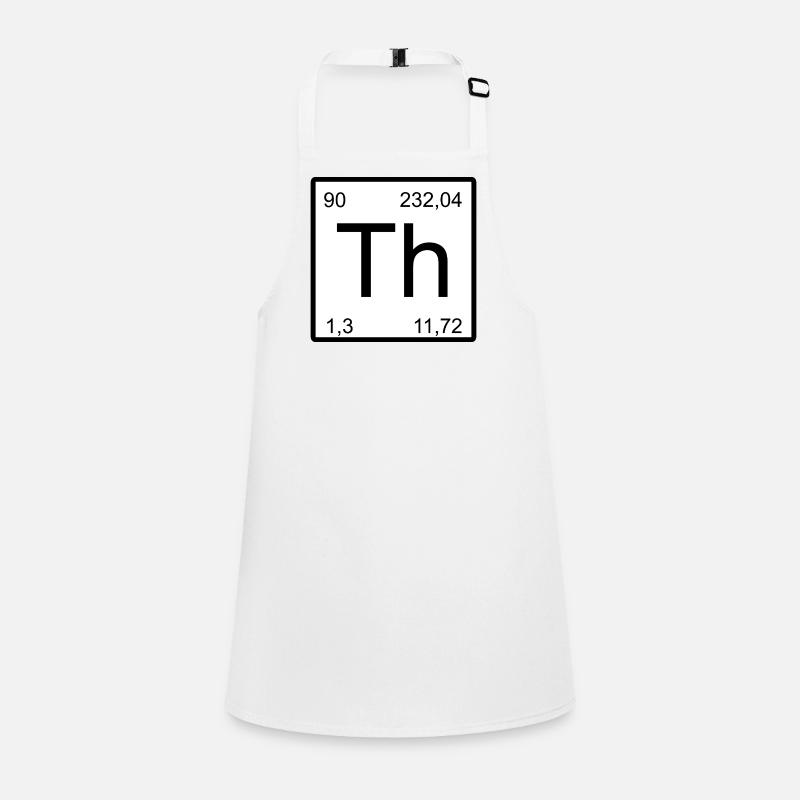 Th Thorium Element Icon Artwork - Children's Apron - white