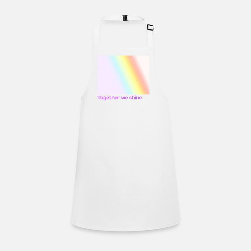 Pride / CSD / LGBTQ+ Design « ensemble nous brillons » Tablier Enfant