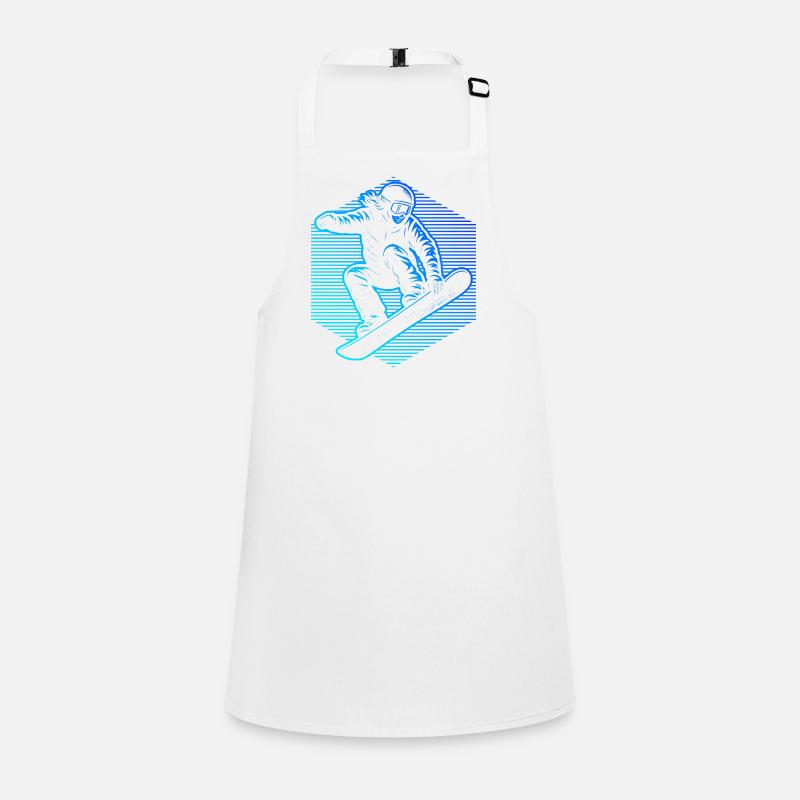 Rayures néon de snowboardeur Tablier Enfant