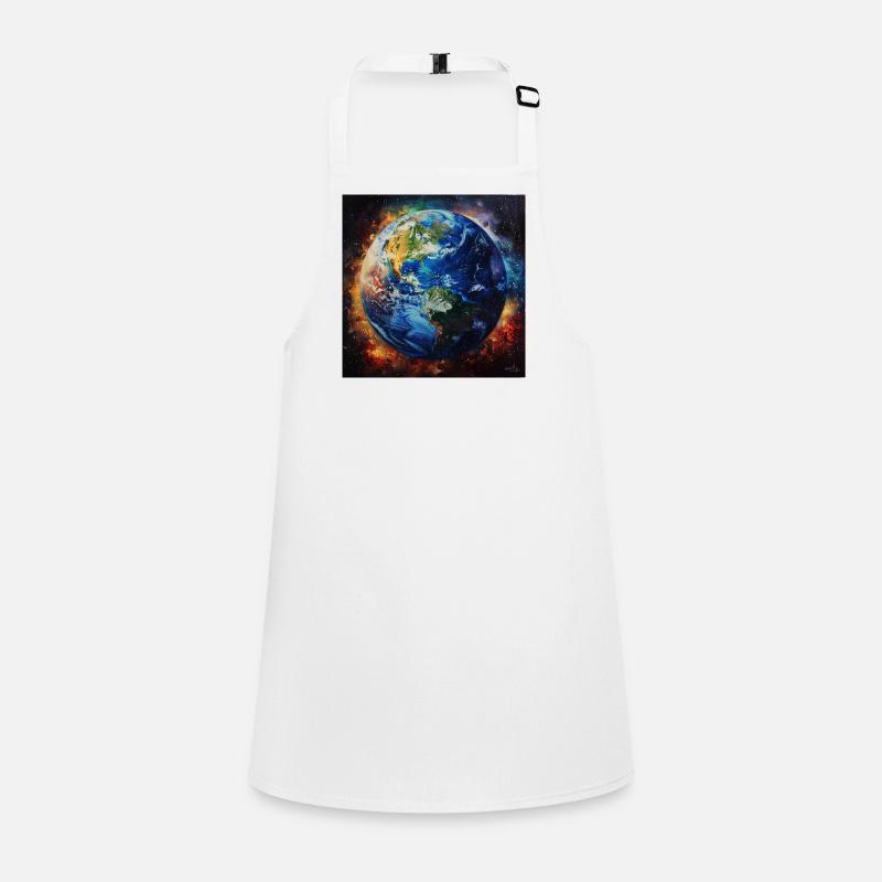 Earth in Cosmic Fire Children's Apron