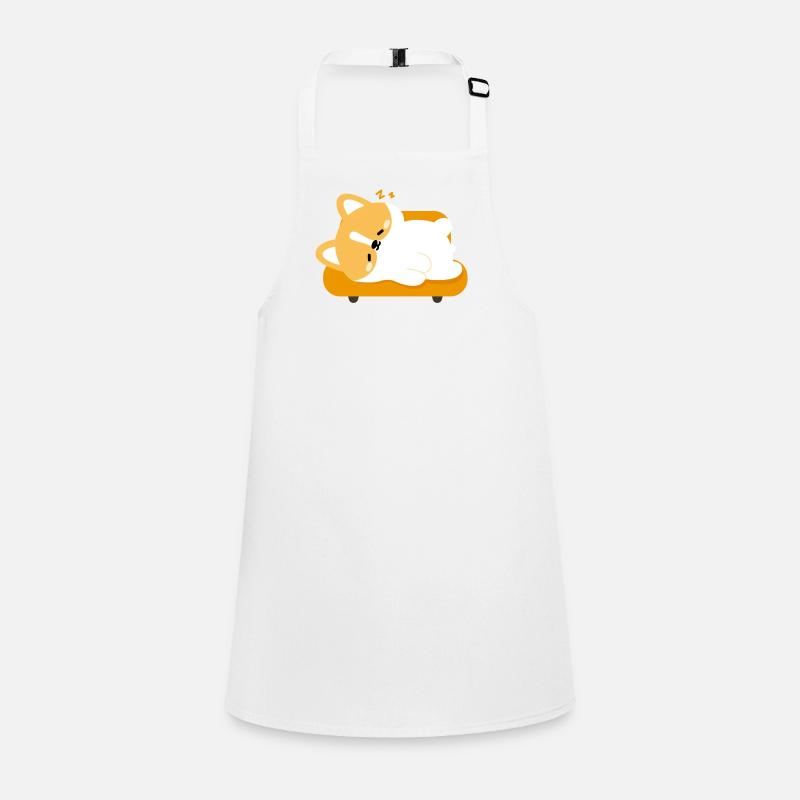 Tired Corgi on Sunny Couch Children's Apron