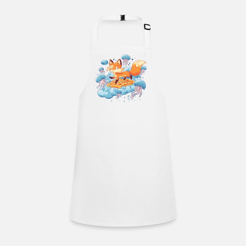 Fox on Waffle Dream Children's Apron