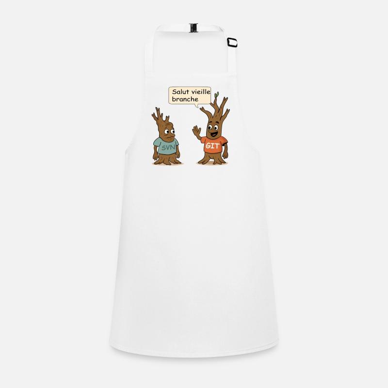 SVN Git developer humor t-shirt Children's Apron