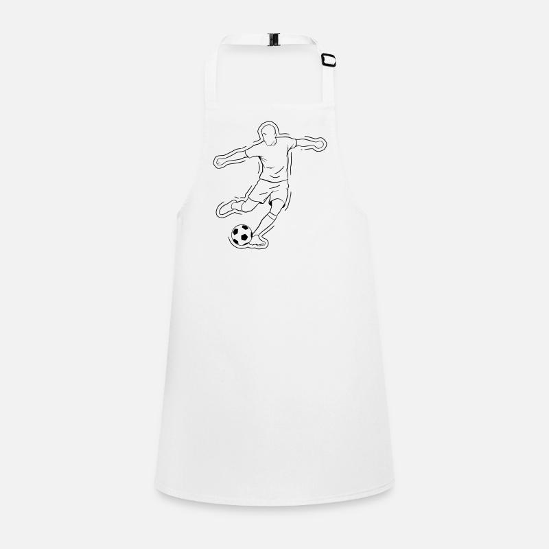 Soccer Dribbling Player Run Vector Children's Apron