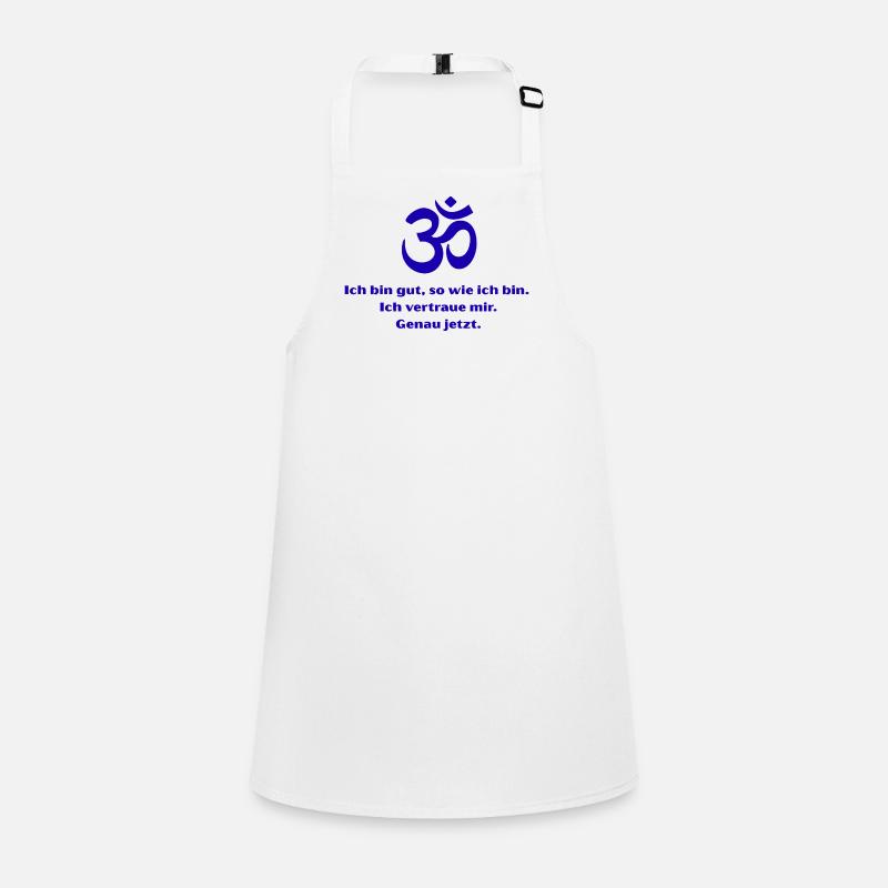 Om Symbol Self-Confidence Now Children's Apron