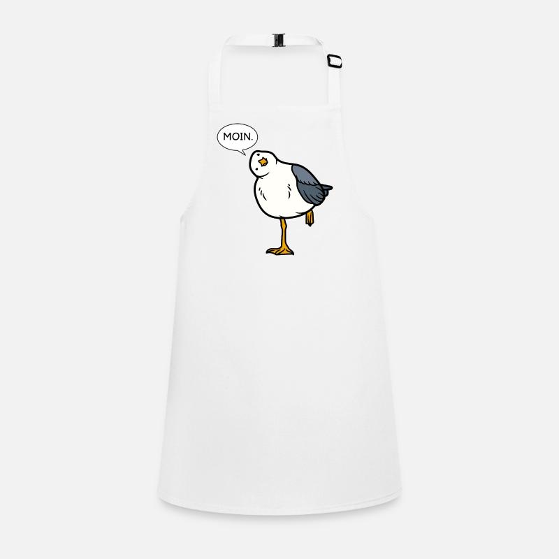 Moin Möwe – North German greeting with humor Children's Apron