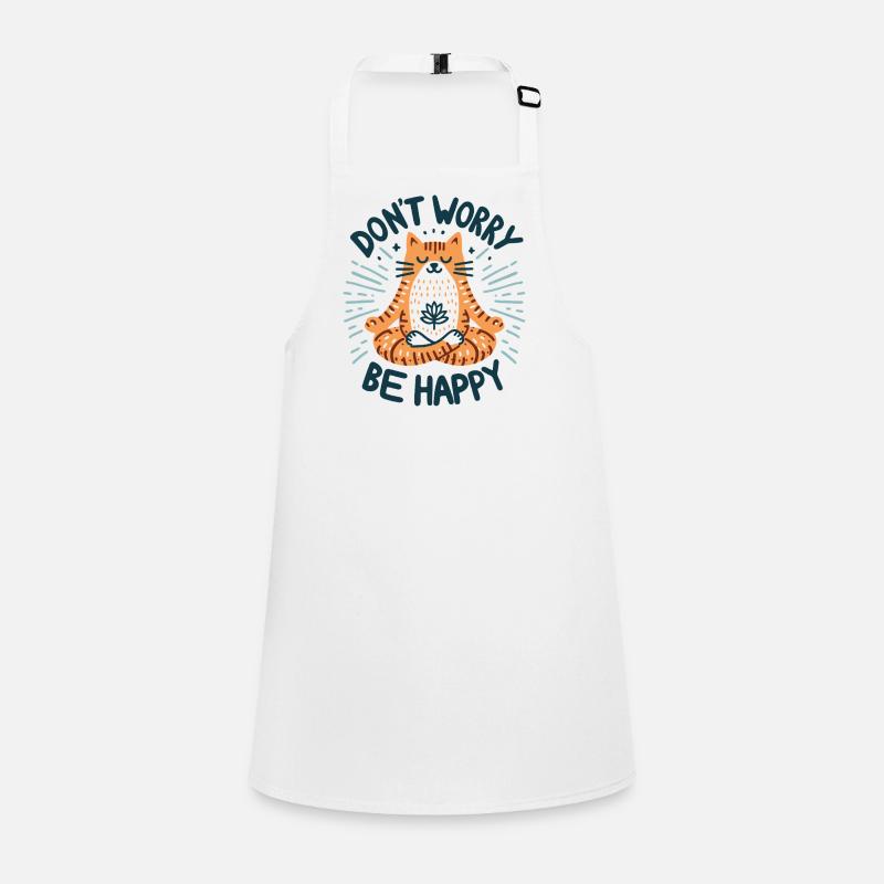 Don't worry be happy, chat relax Children's Apron