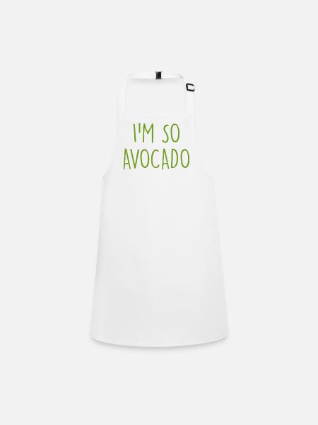 Avocado - Schürze für Kinder - Weiß