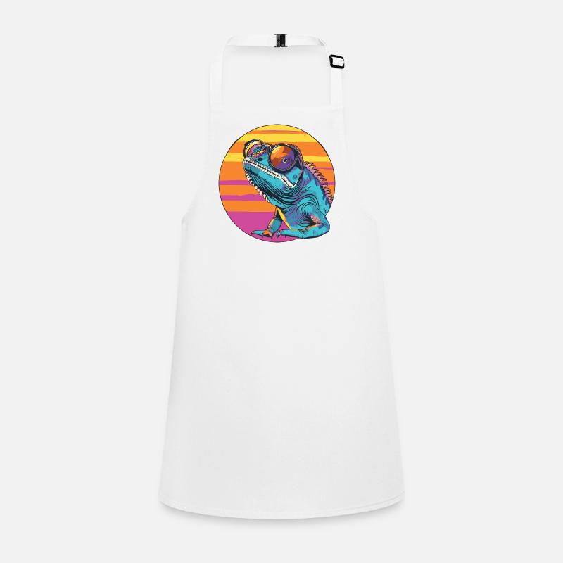 Chameleon with sunglasses Children's Apron