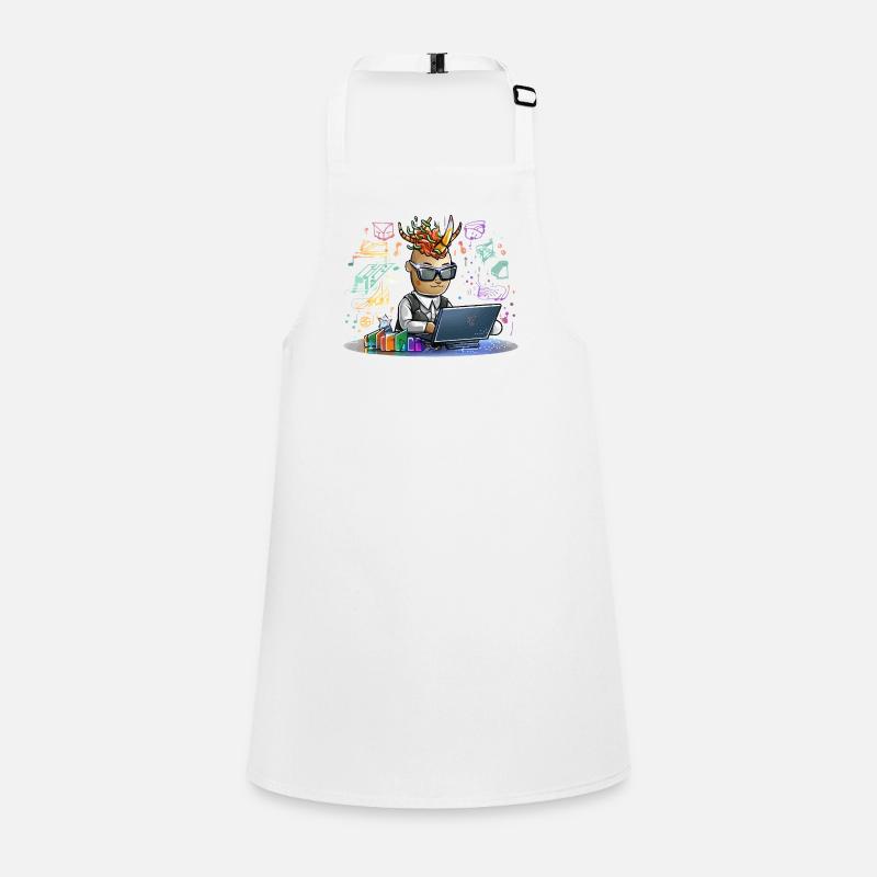 Designer infernal sur ordinateur portable Tablier Enfant