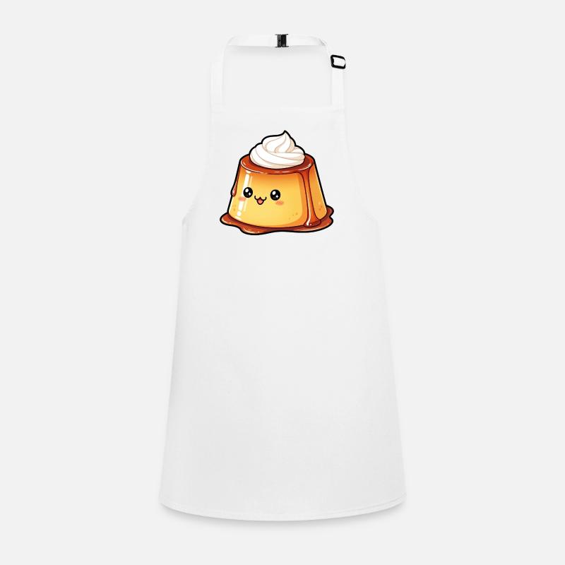 Kawaii Caramel Pudding Children's Apron