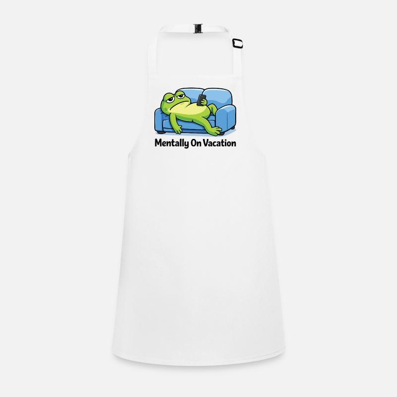 Funny Frog Meme Children's Apron