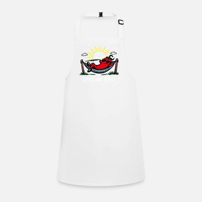Chilling Chili Funny Pun Chilling Chilli Children's Apron